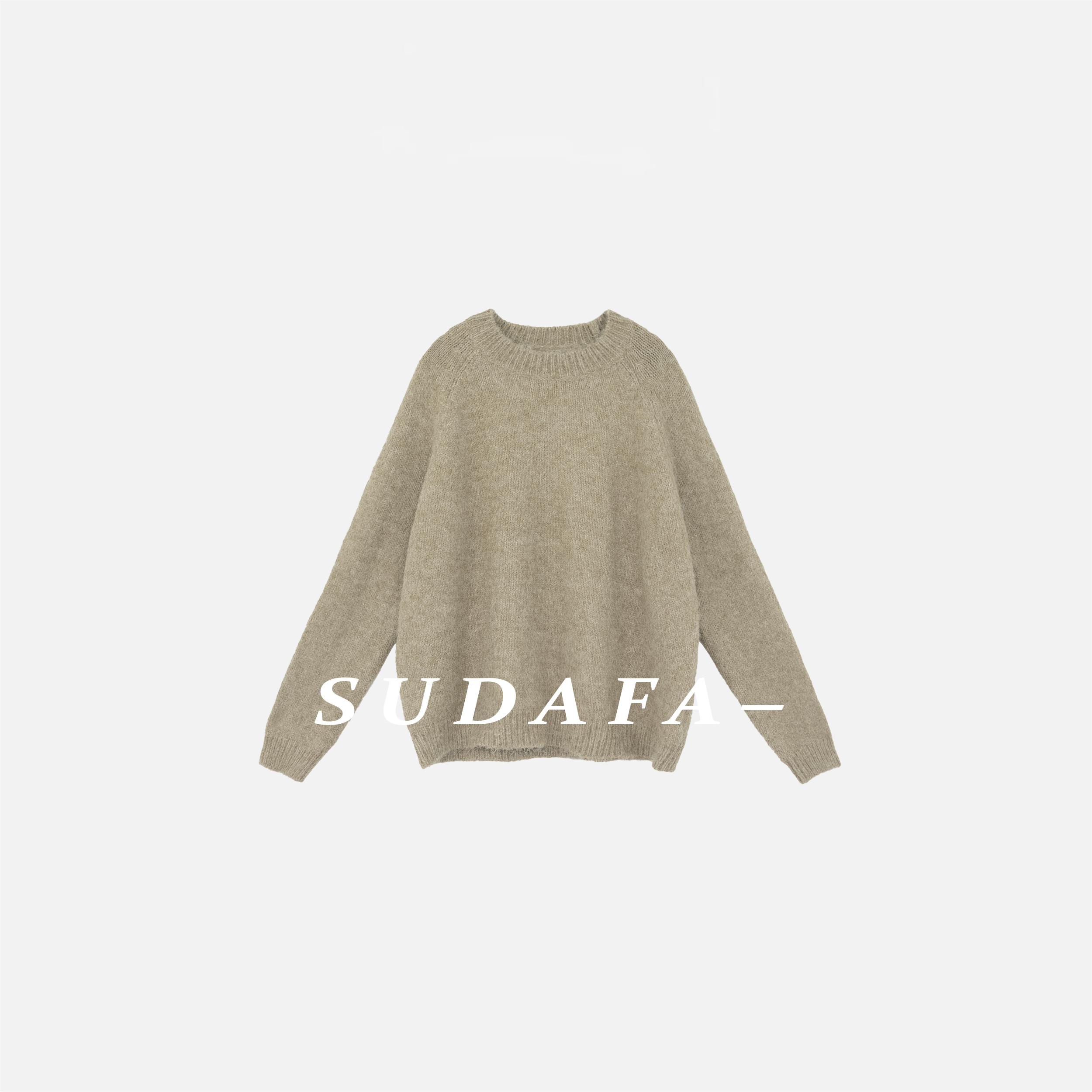 SUDAFA-【休闲美学】极简经典百搭定制纱线拉毛套头毛衣MY25010