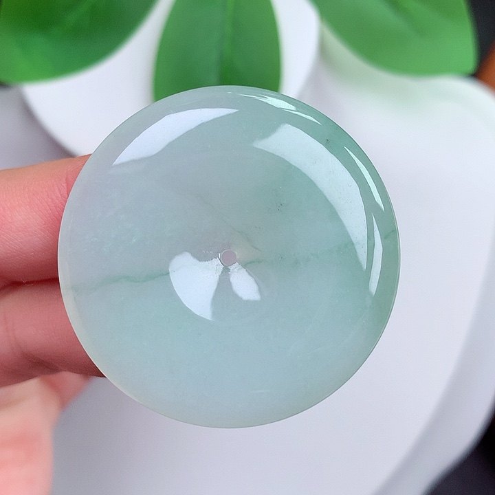 颈饰未镶嵌翡翠平安扣 38.5x6.0mm