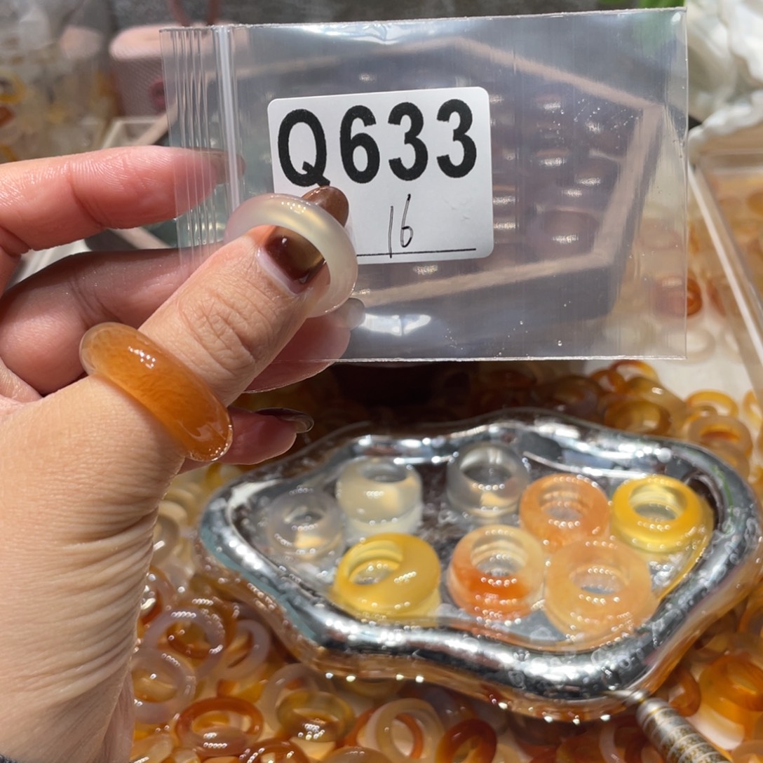 玛瑙/玉髓未镶嵌戒指633