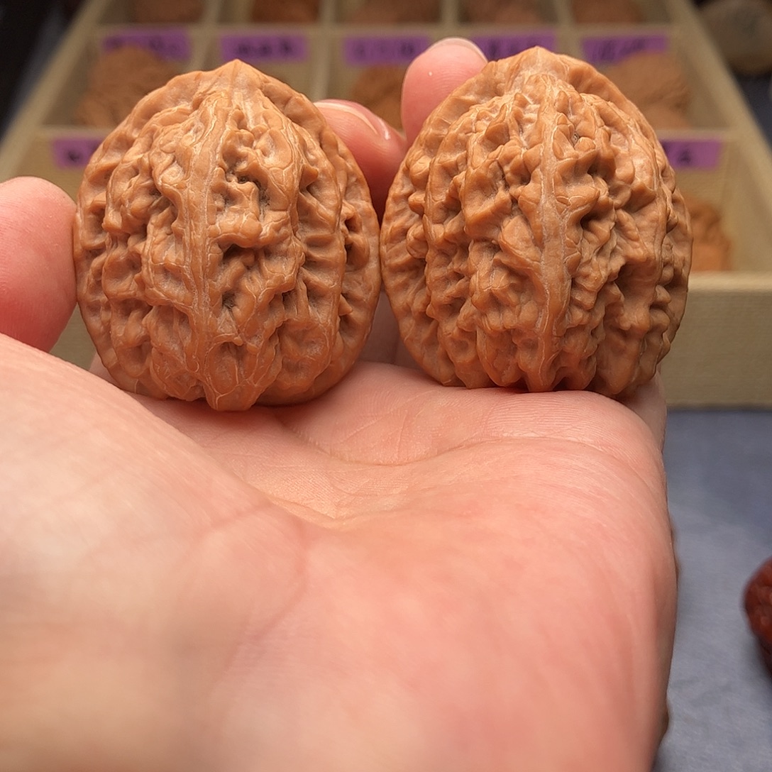 把件文玩核桃红锦鲤43（