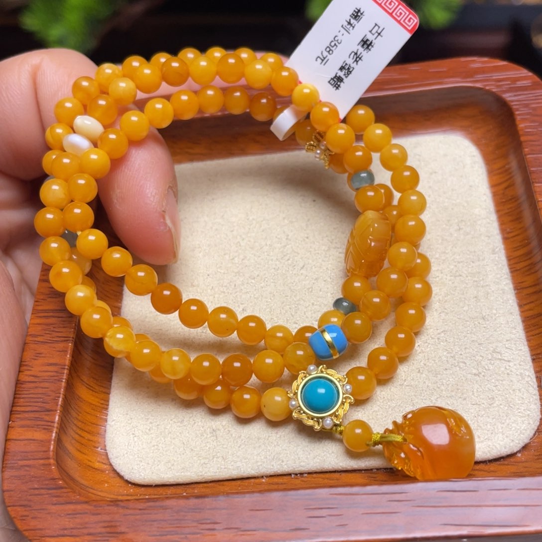 蜜蜡手链未镶嵌手串