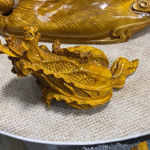 金丝楠杨*百财摆件家居