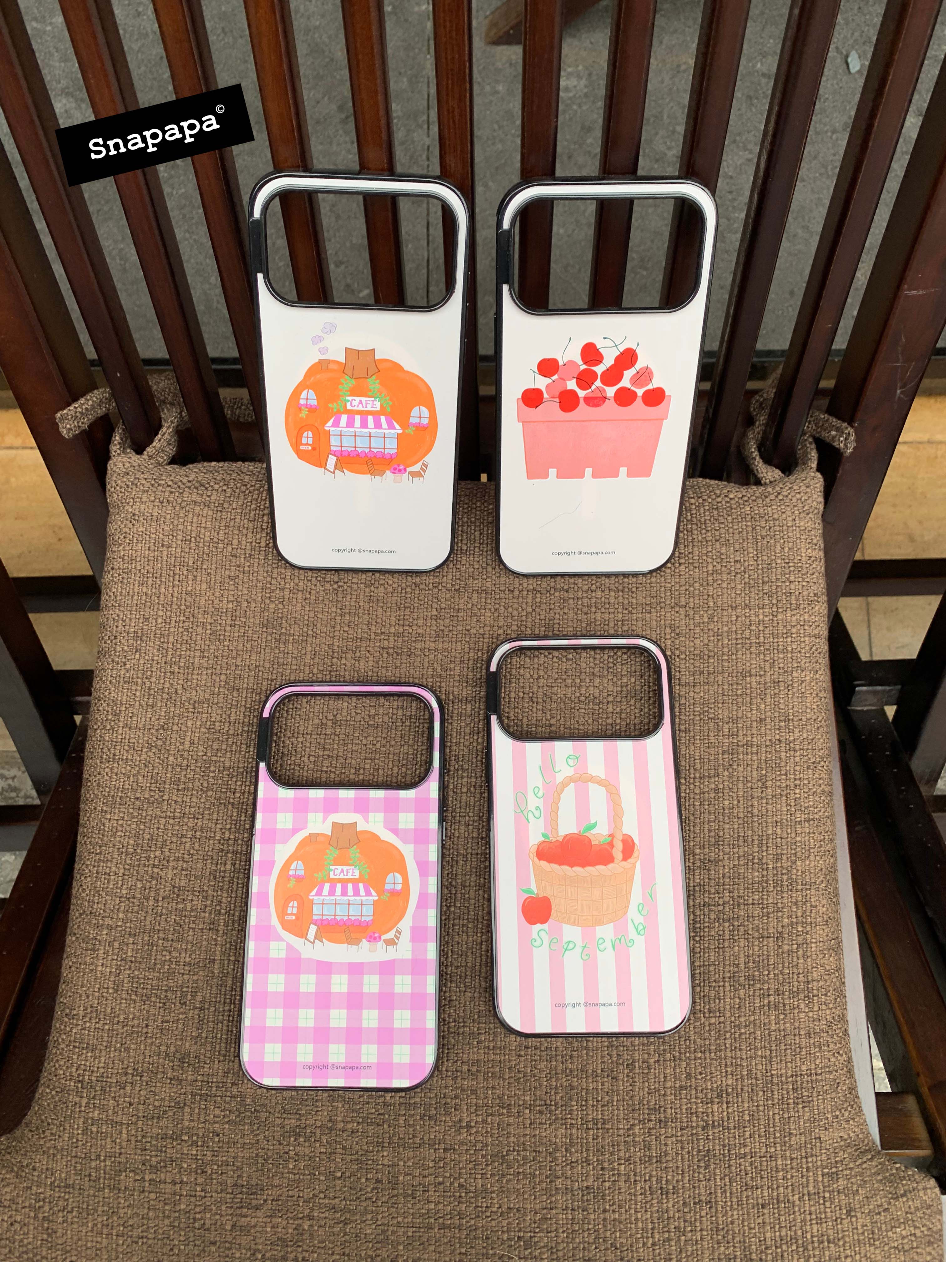 Snapapa秋冬新品《南瓜屋》系列黑边magsafe磁吸款手机壳