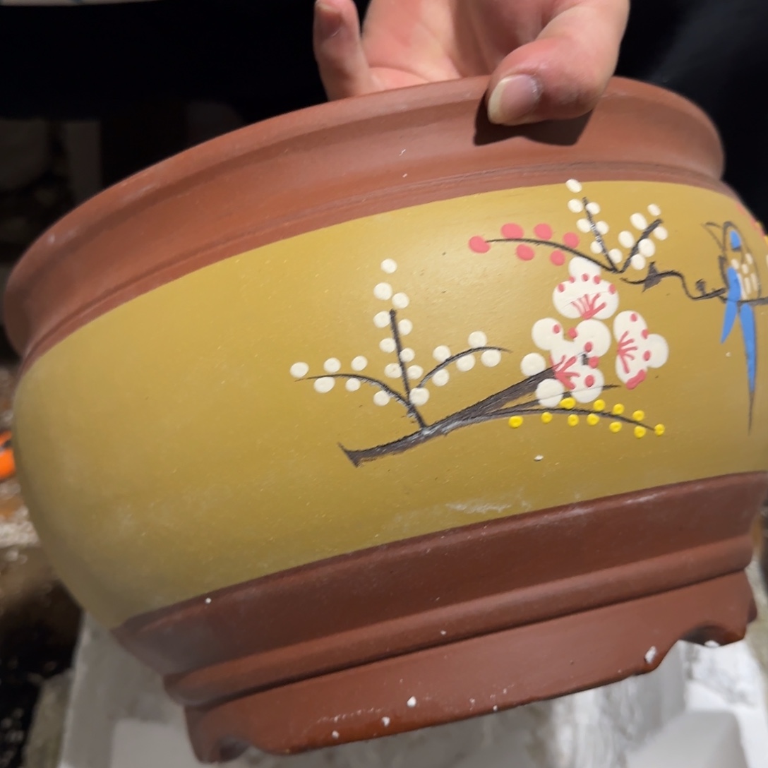 紫砂花盆瑕疵的问题也