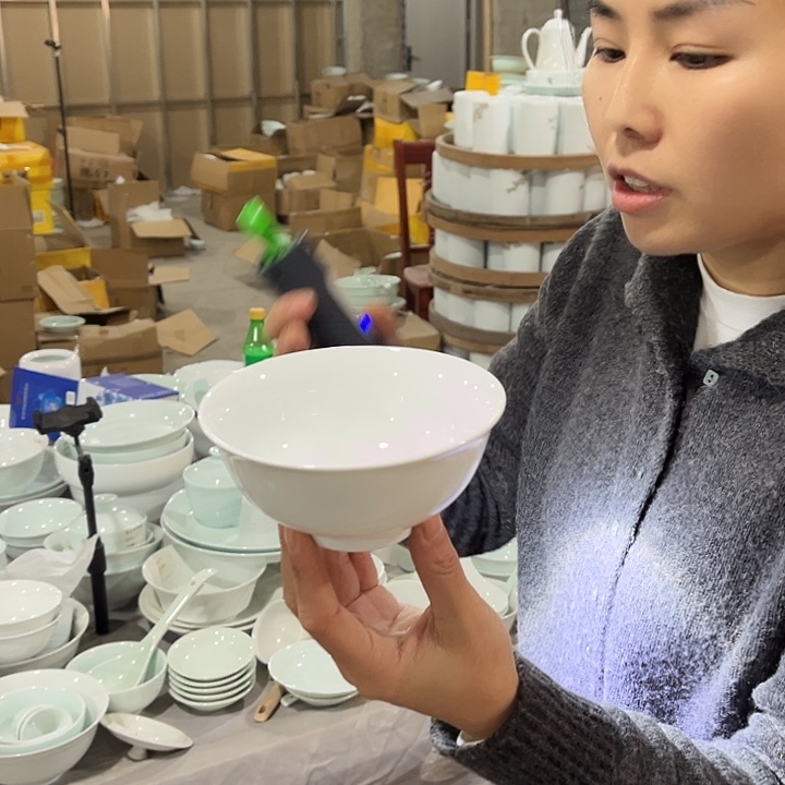 瓷片高白玉泥5英寸米饭碗六个包邮