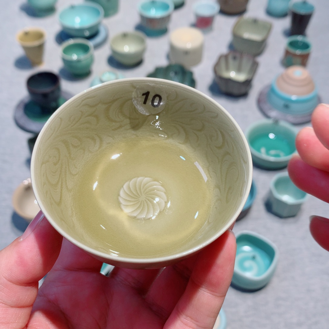 道***衍龙泉青瓷茶具杯子