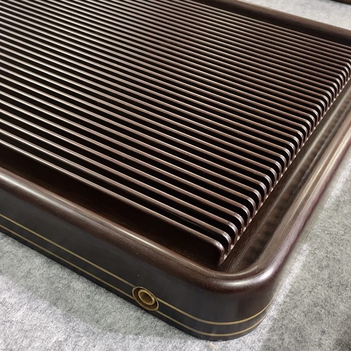【闪购商品】春**来电木茶盘紫檀色边金60/40/5