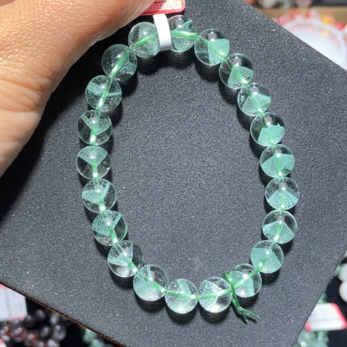 【闪购商品】手串未镶嵌水晶翠幽灵金字塔手串