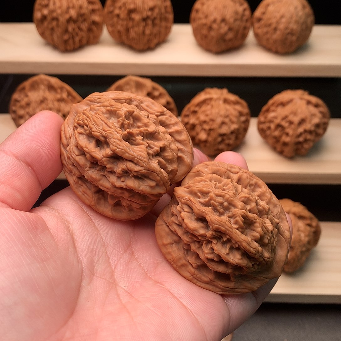 吊坠文玩核桃853号虎头42+