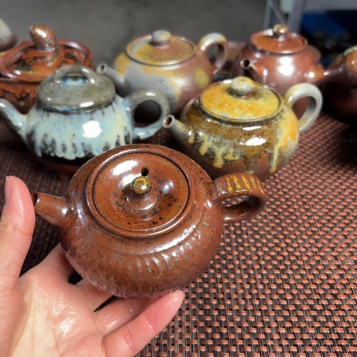 紫砂茶杯养彩手持180 C