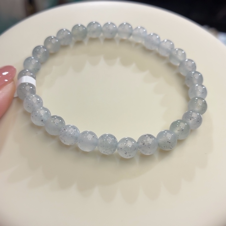 翡翠未镶嵌手链冰胶水丹青卡6.3