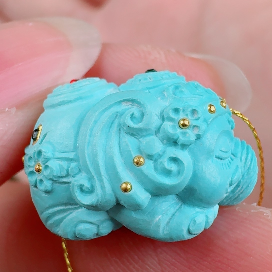 绿松石珠宝奇石未镶嵌