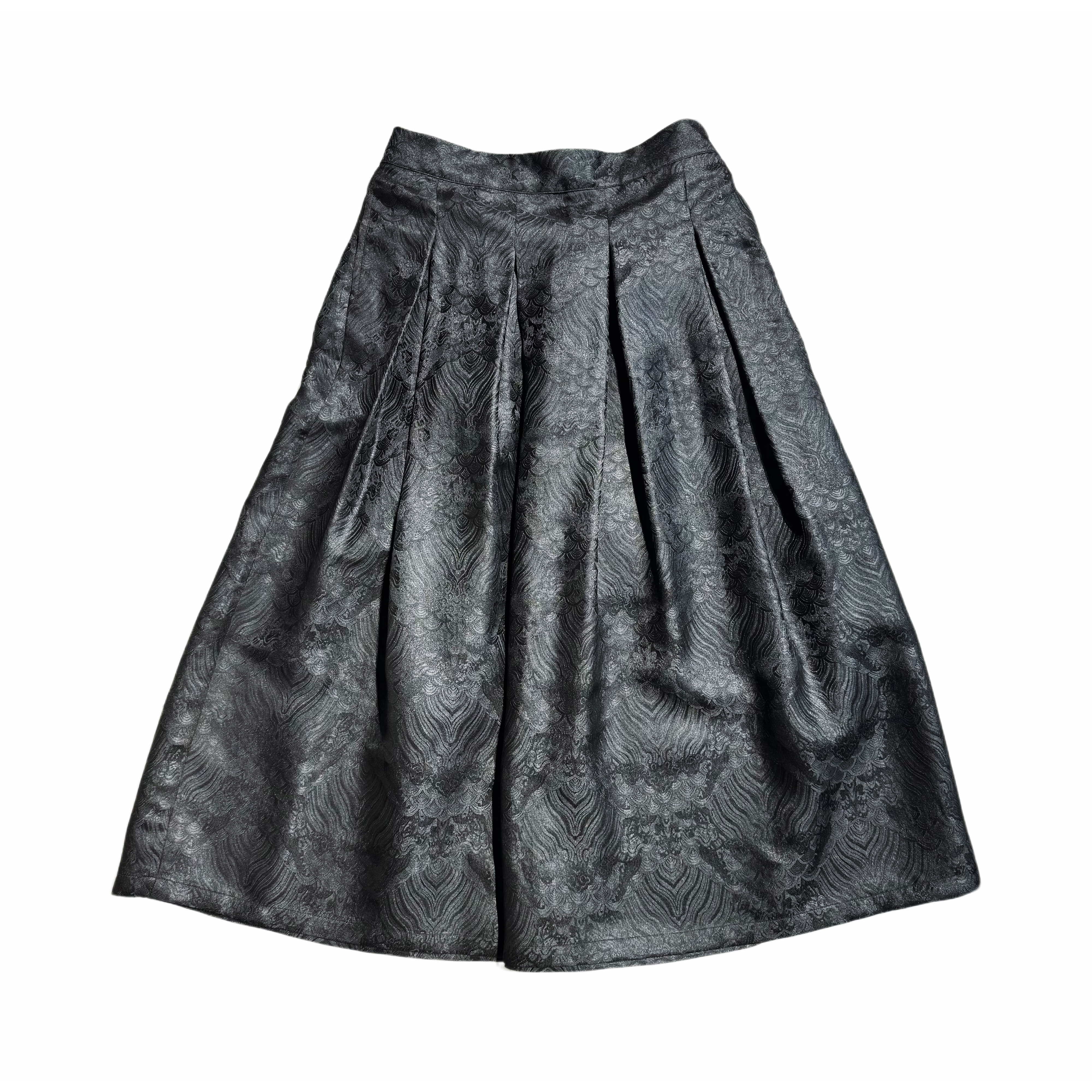 【非遗香云纱】新款江水海牙暗纹休闲百搭大摆裙