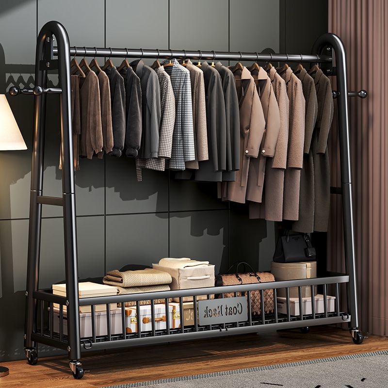 【巨粗32管】衣帽架落地卧室阳台家用室内挂衣架可移动衣服收纳架子