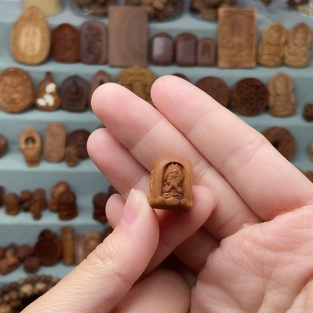 檀香木无事牌露****笑默认微瑕