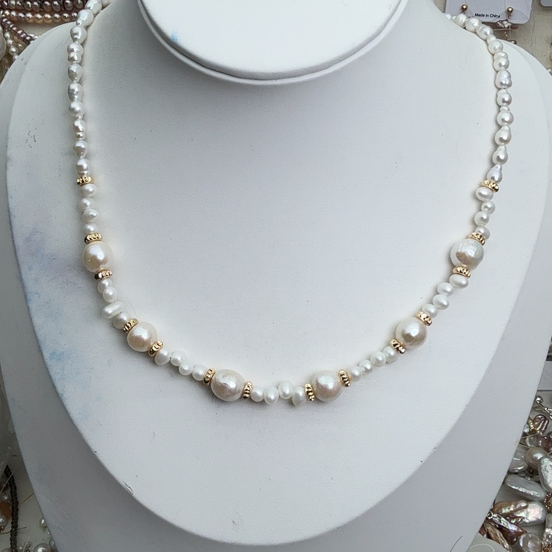 颈饰未镶嵌淡水珍珠