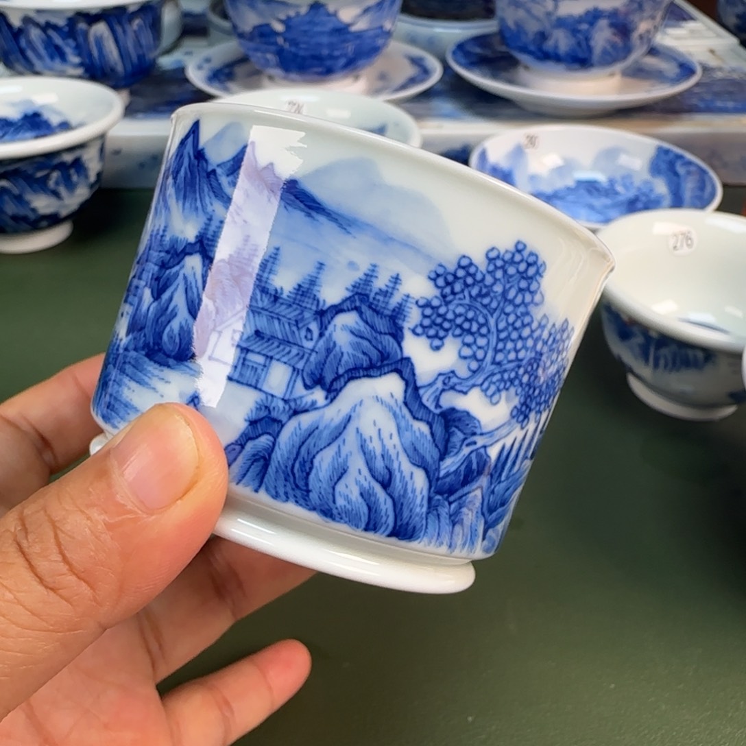 景德镇纯手绘茶具圆圆241