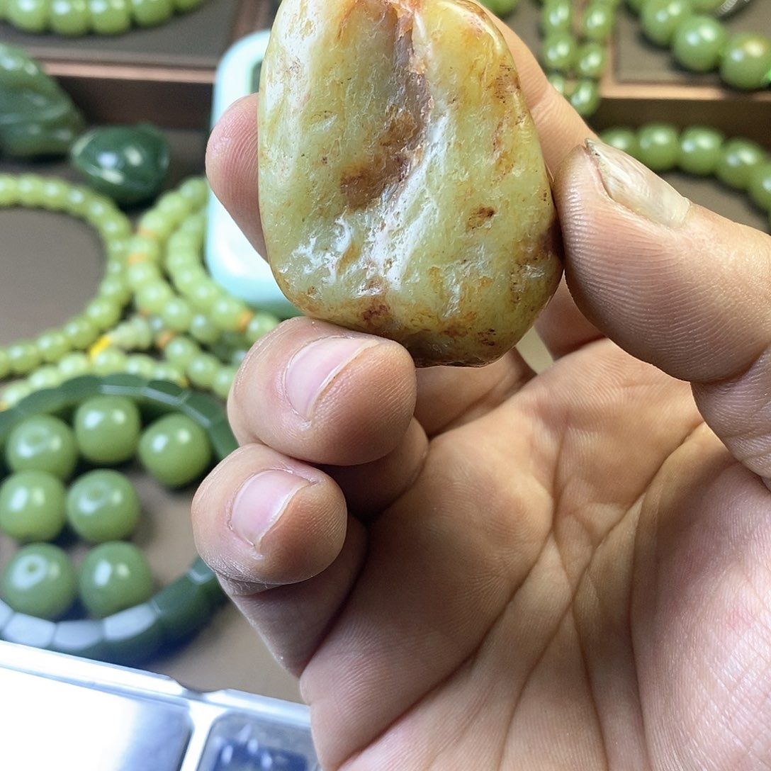 岫岩老玉（透闪石质玉）把件未镶嵌m****4