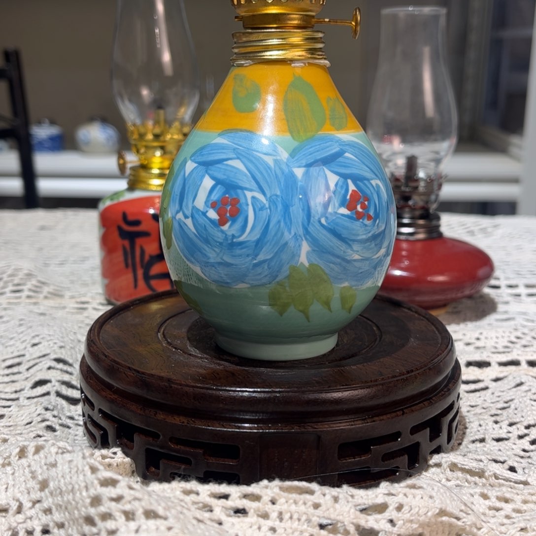 摆件景德镇陶瓷香薰灯