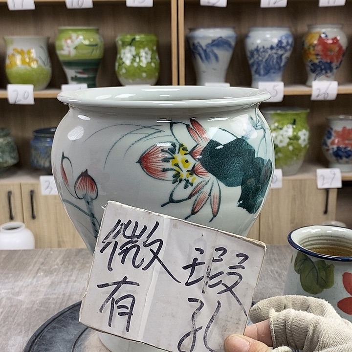 缸13xc景德镇陶瓷花盆