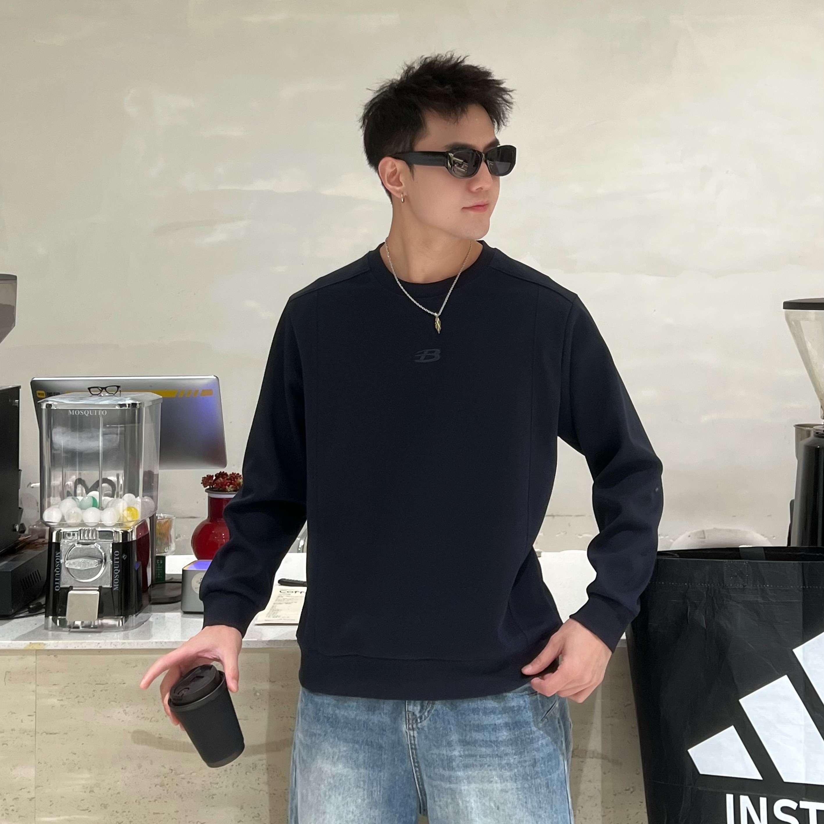 男士长袖卫衣时尚春季新款6565#