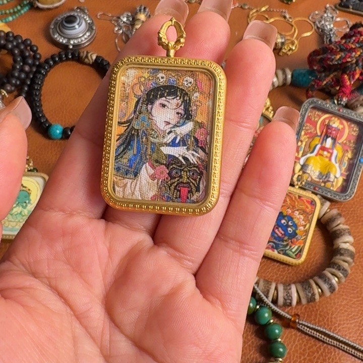 风车木（黑檀木）洪**.唐卡