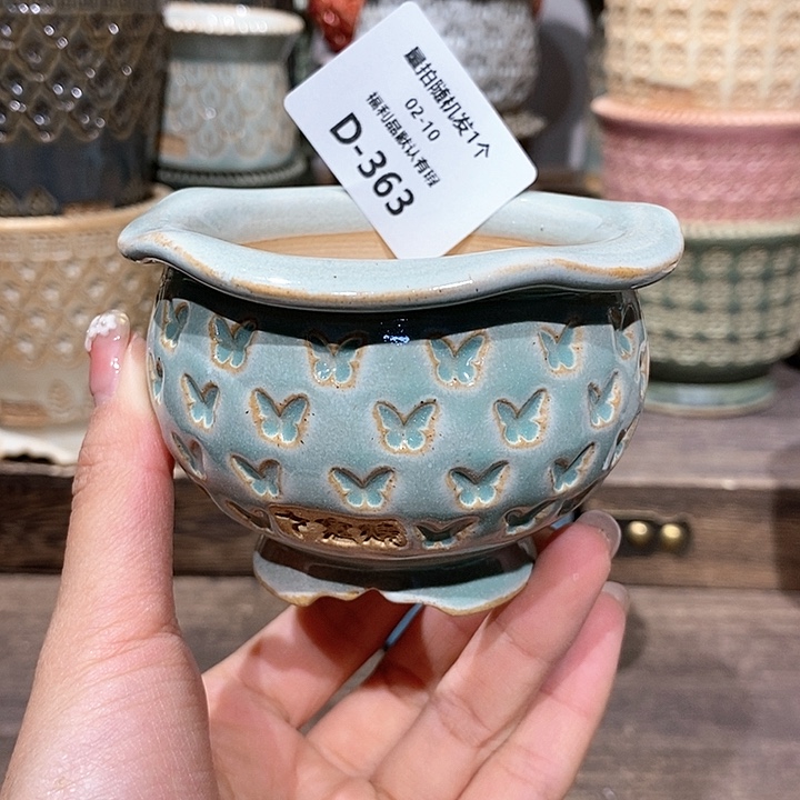 七里烧花盆2-10-363口径6