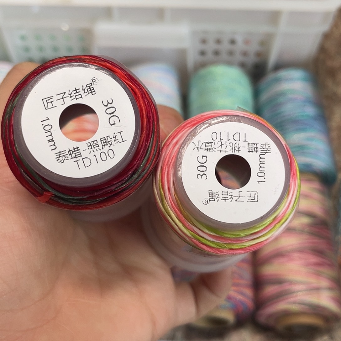 聚酯纤维1.0mm30克泰蜡照殿红+桃花潭水