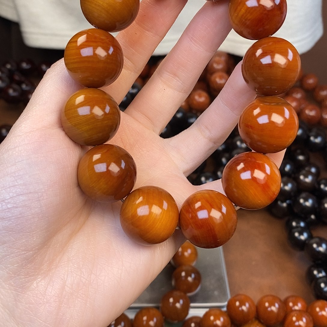 柏木（崖柏）玉化2.0圆珠单圈