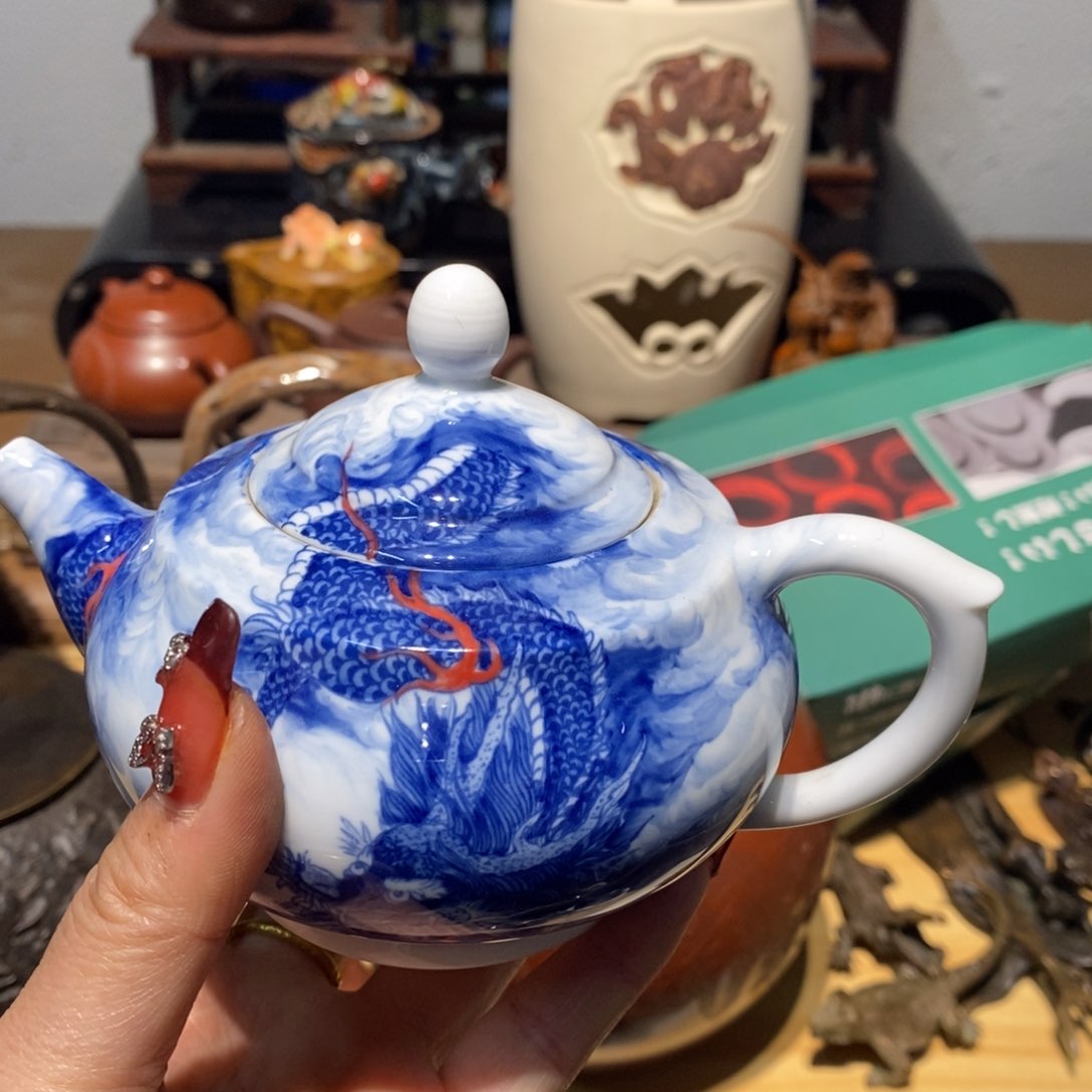 紫砂茶壶密胺手绘陶瓷