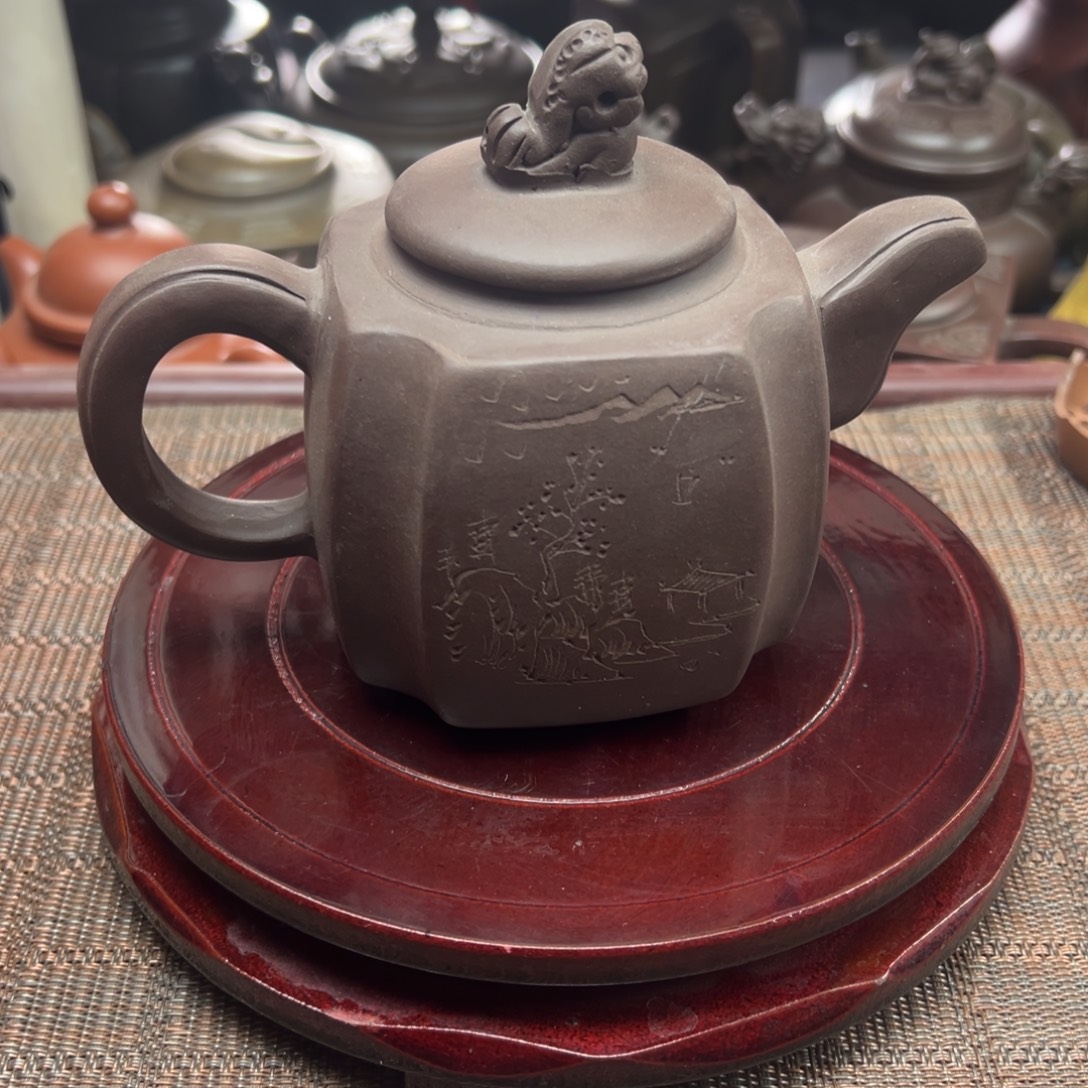 紫砂茶壶宜兴原矿紫砂壶280毫升容量