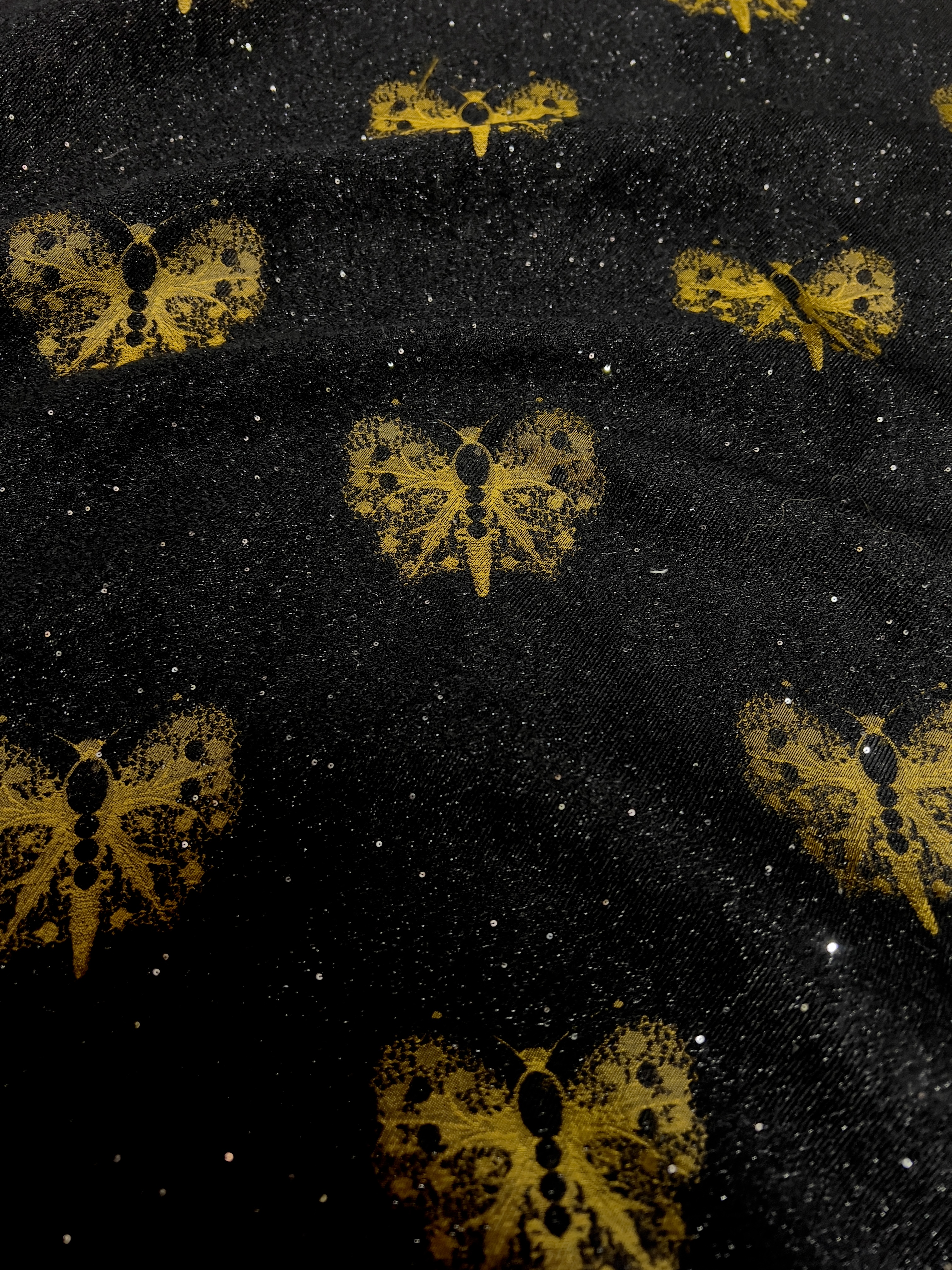 （黑金蝴蝶）上久楷丝毛55姆米1.4门幅高端服装面料