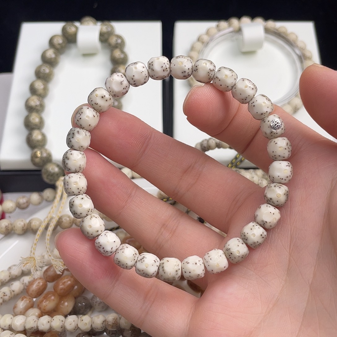 星月菩提吊坠银标手工无相8