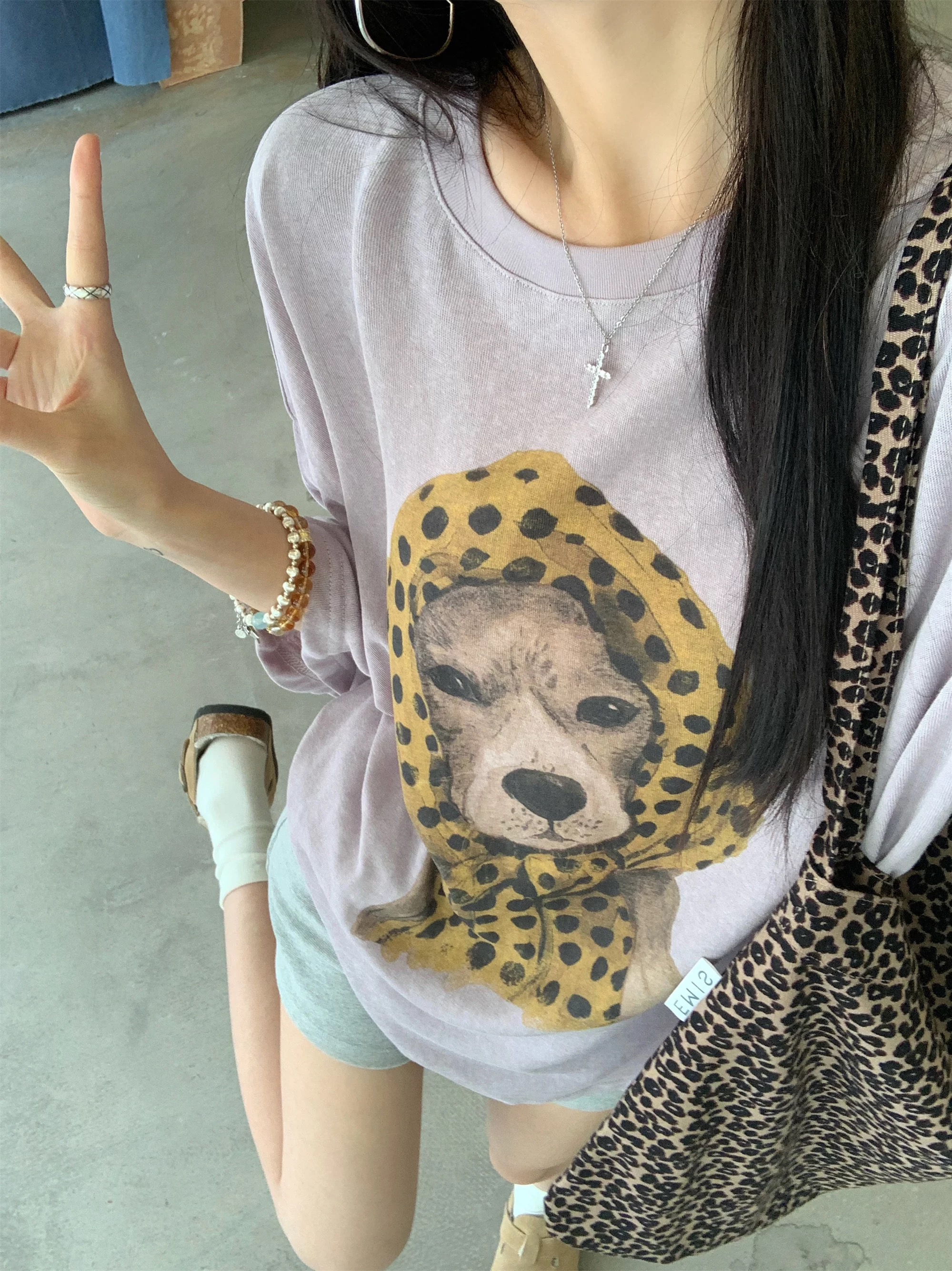 编号【A301-400】韩版短袖长袖宽松大版字母圆领慵懒风抗皱时尚T恤