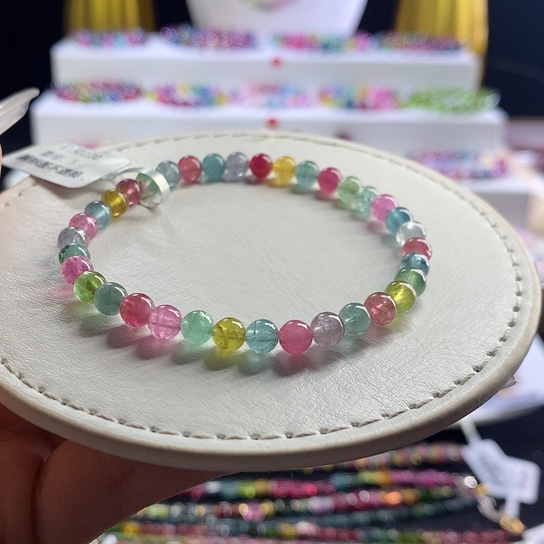 未镶嵌手链碧玺荧光糖果