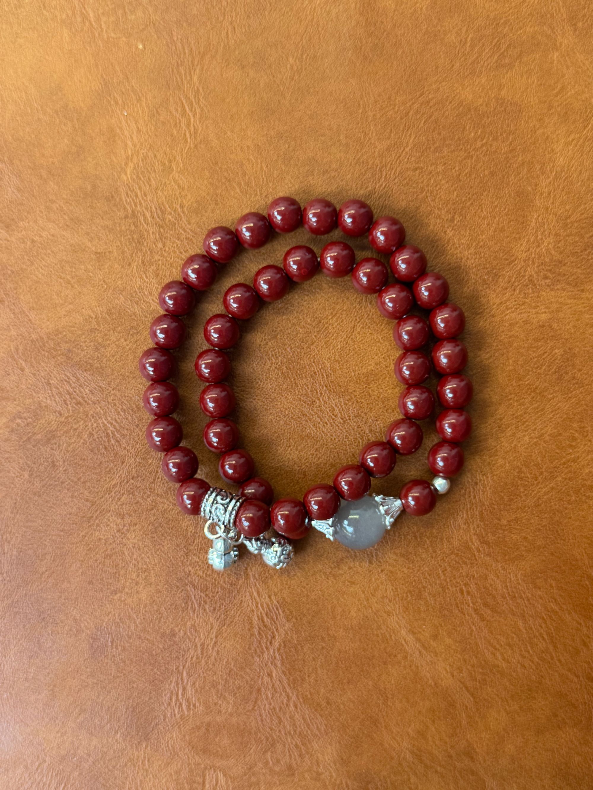 含辰砂工艺品s1183朱砂双葫芦0.8*42