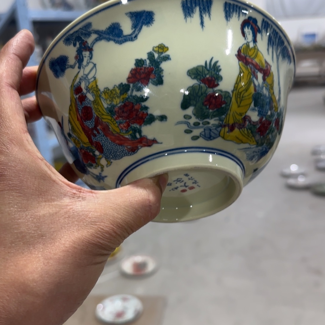 手绘瓷器全部处理