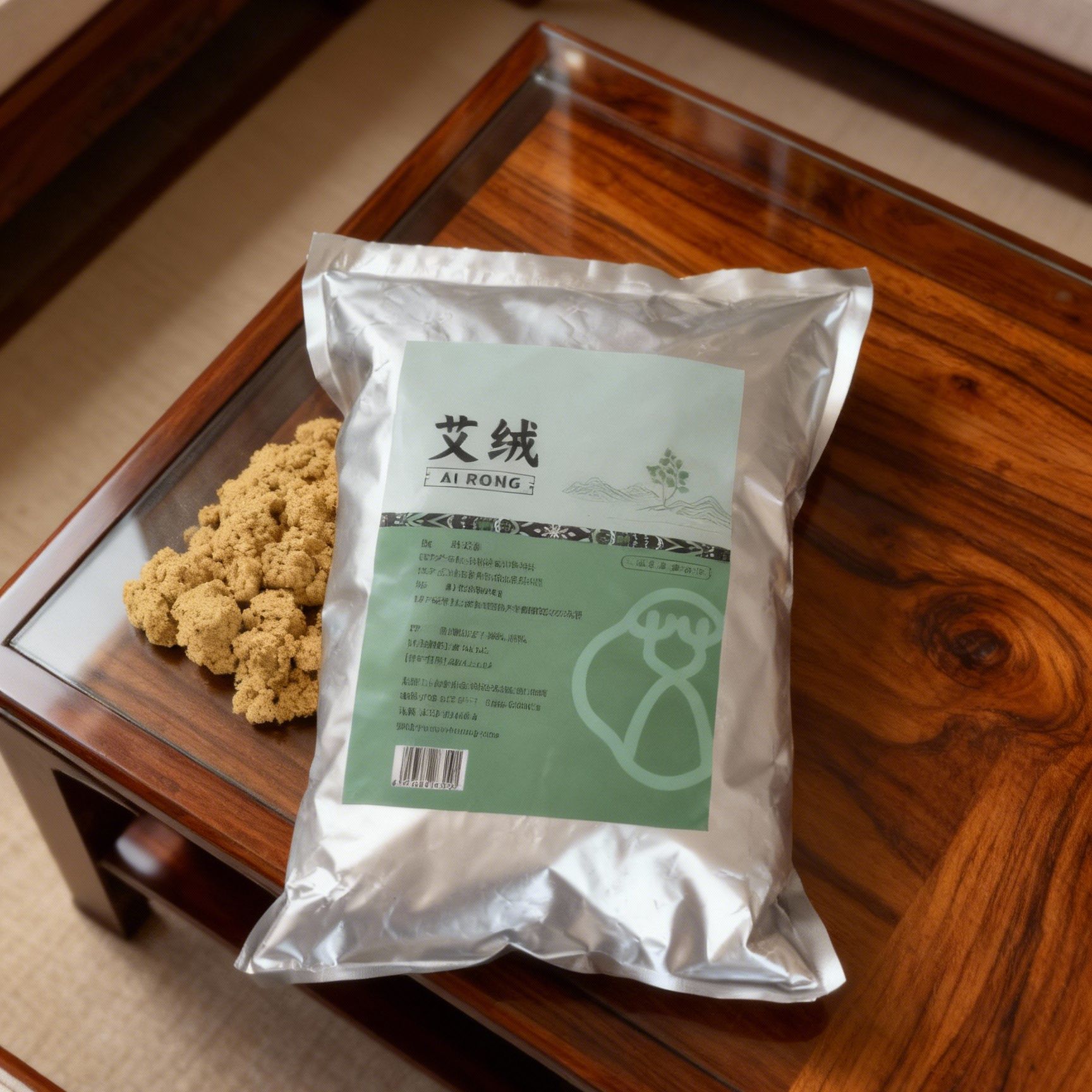 祛湿散寒暖宫艾绒家用去寒去湿紫茎小叶灵艾绒艾灸用姜隔灸