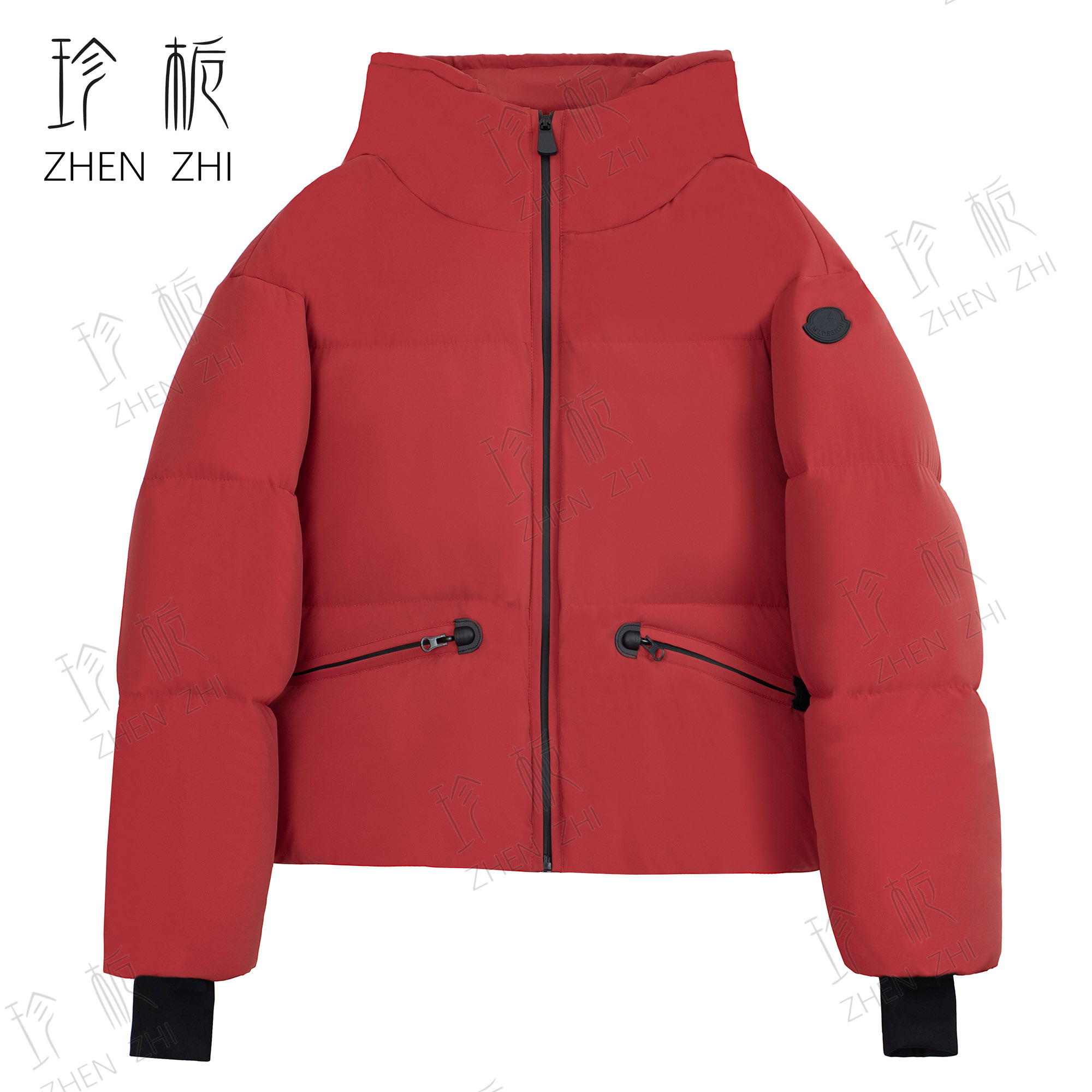 秋冬休闲时尚厚款蓬松宽松百搭保暖连帽95白鹅绒羽绒服HN84095