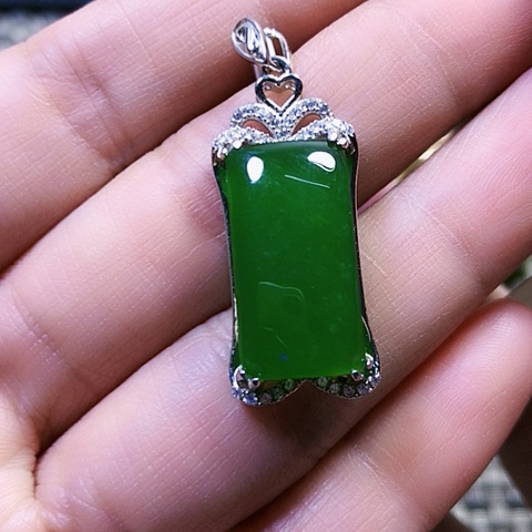 和田玉银S925镶嵌戒指