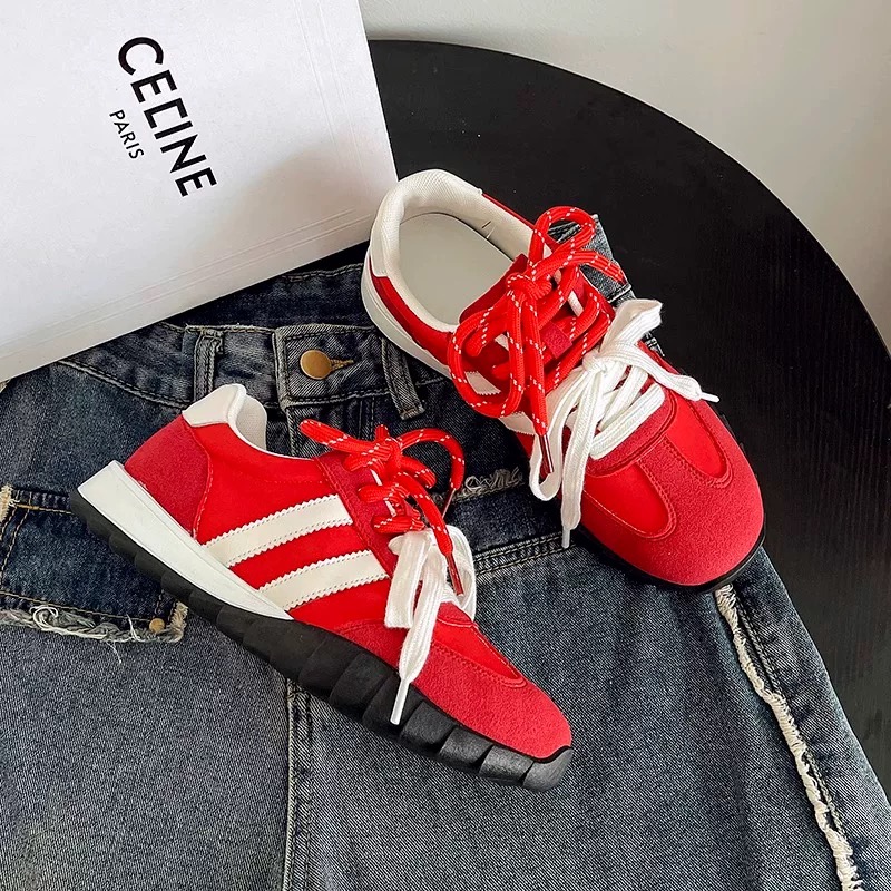 【女生板鞋】春夏季休闲百搭尤莱特学生小白鞋板鞋YS05【红】