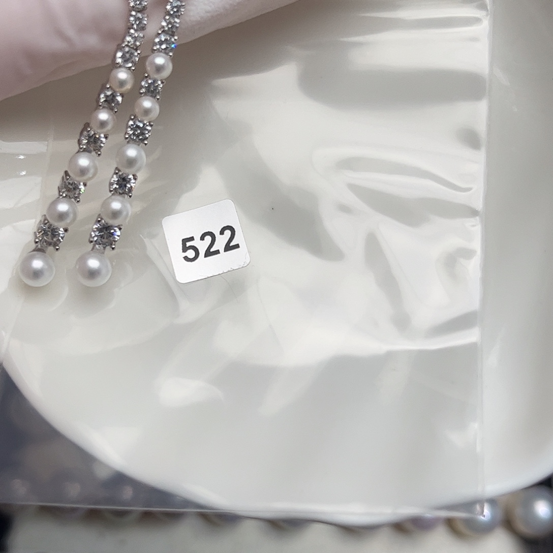 ️***淡水珍珠银S925镶嵌耳饰