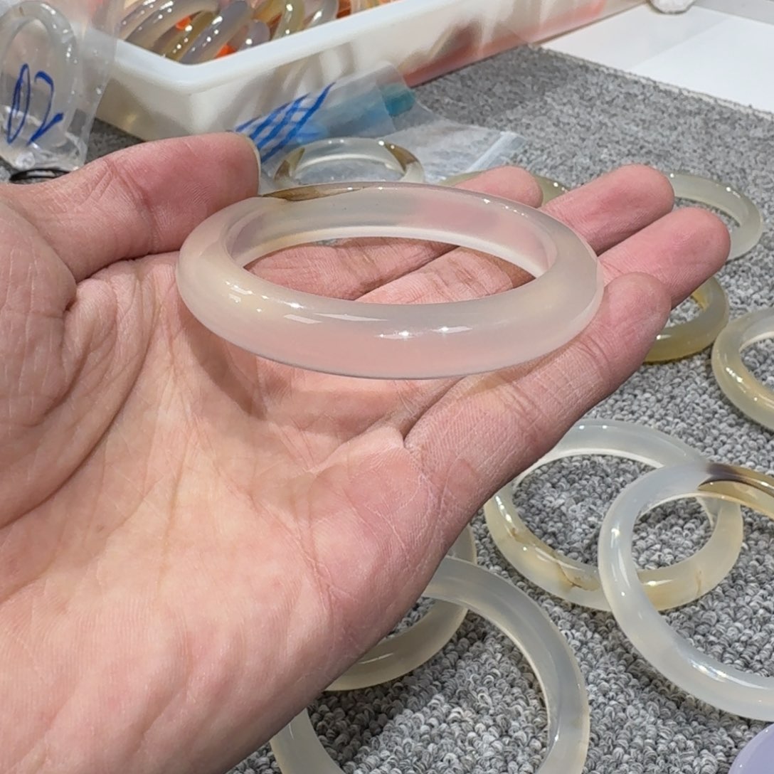 玛瑙/玉髓手镯未镶嵌小**饼04