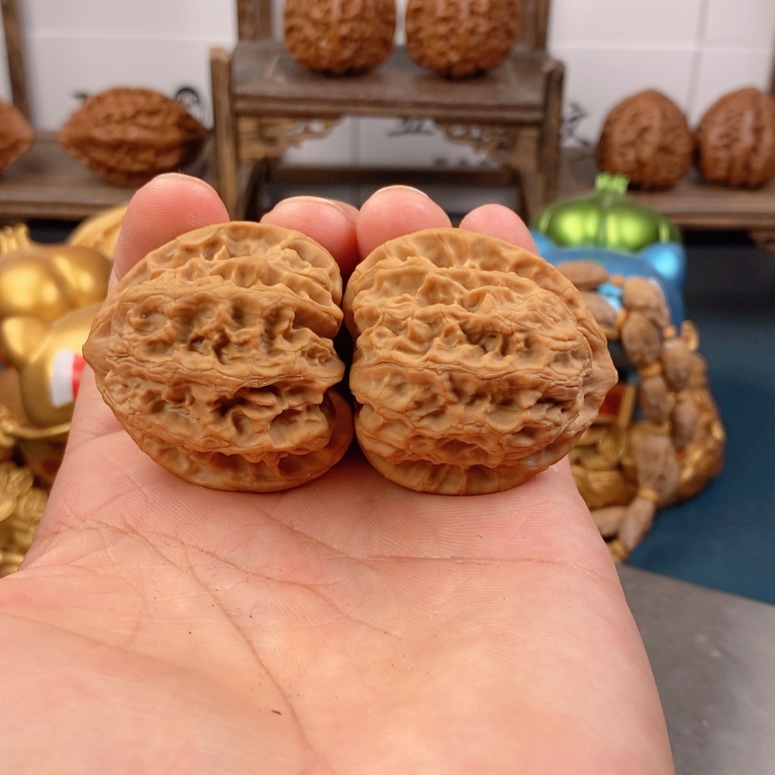 文玩核桃把件D150¥¥¥£¥梨木台