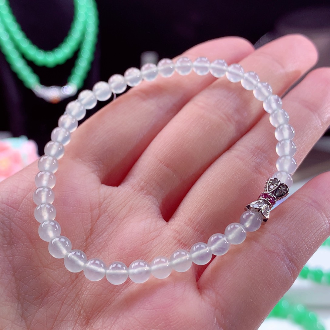 翡翠手链未镶嵌卡4.5
