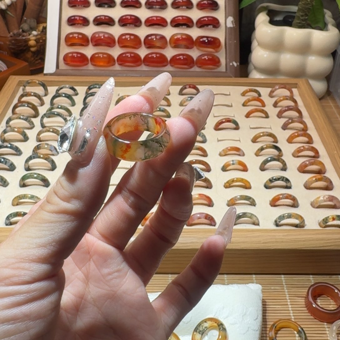 ****玛瑙/玉髓未镶嵌戒圈