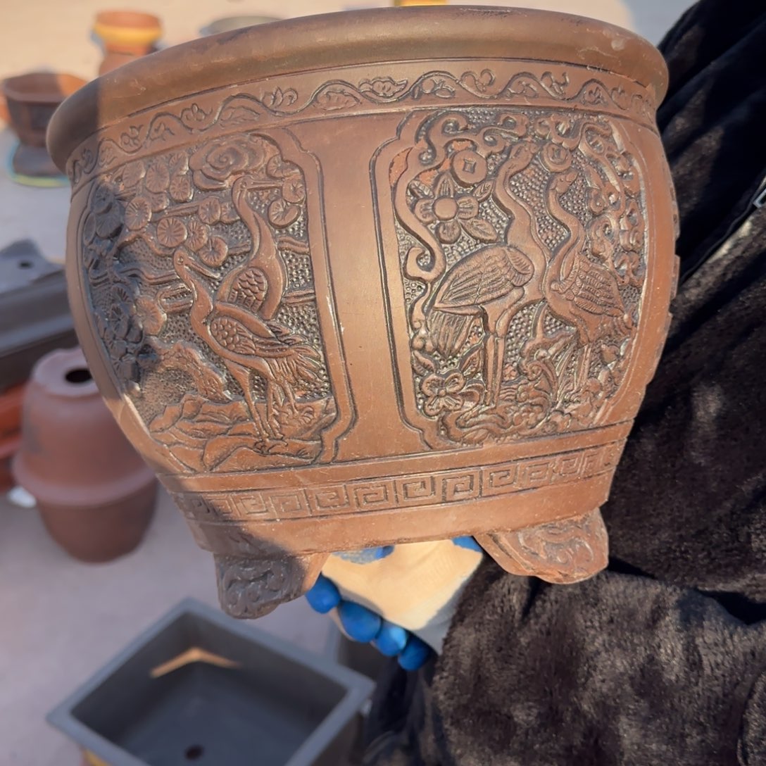 紫砂花盆口径25.20口径