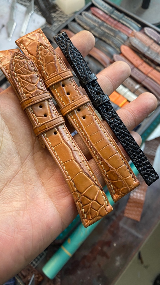 手工制作真皮表带手表带
