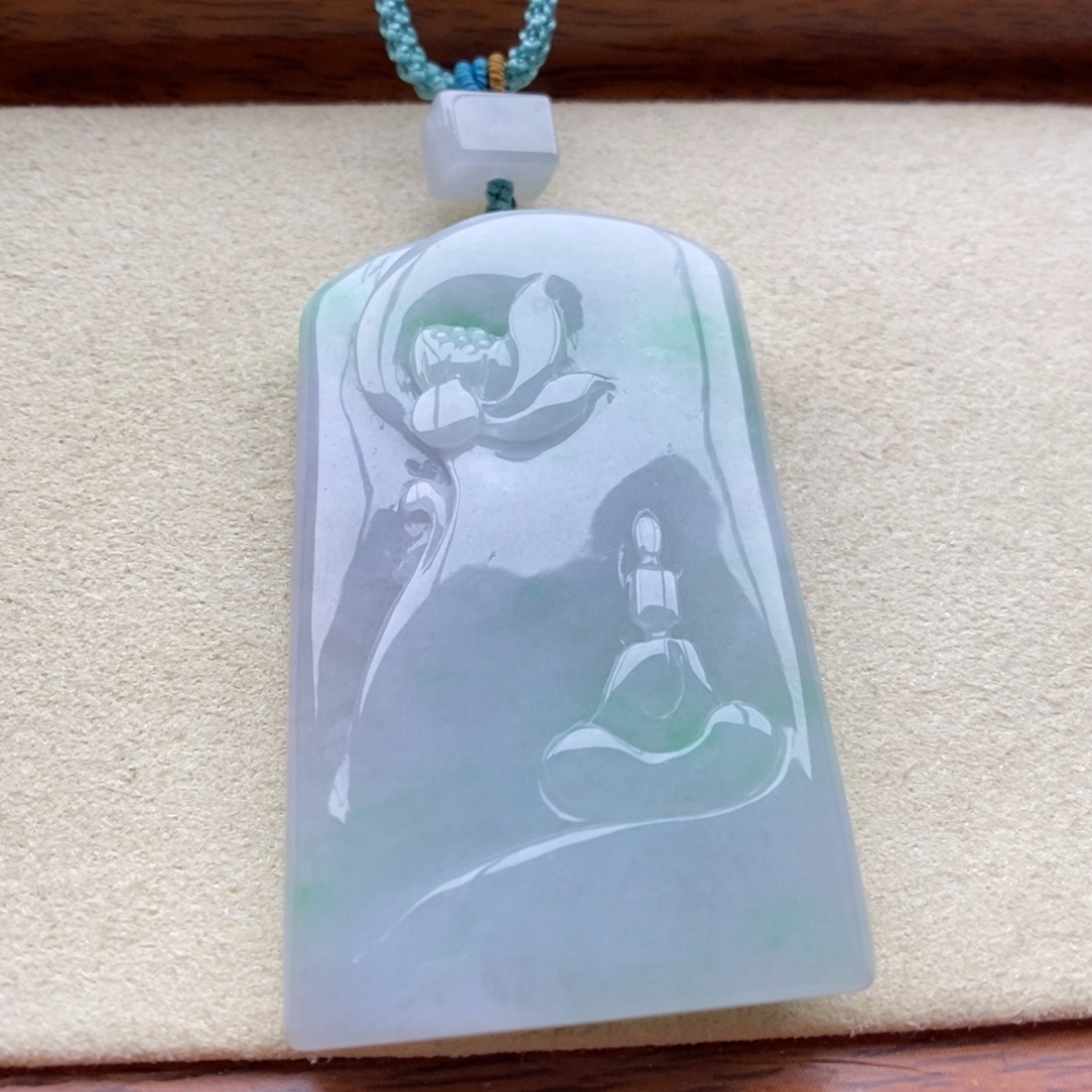 翡翠未镶嵌颈饰吊坠34