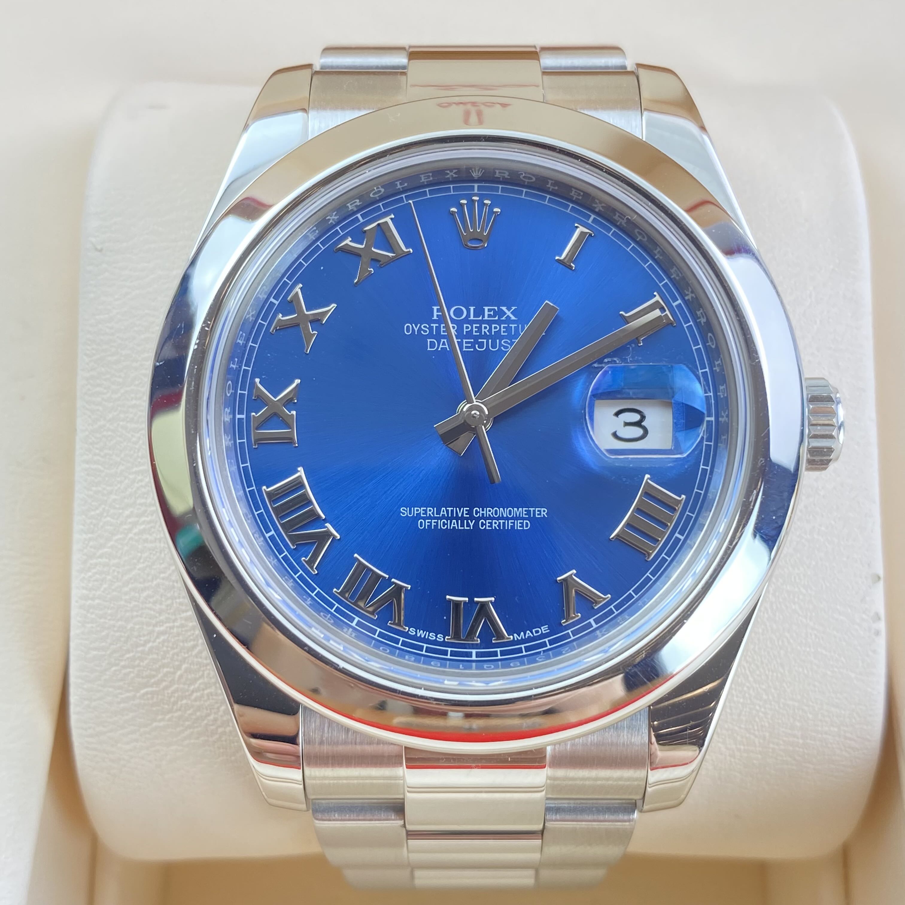 99新 Rolex/劳力士 日志男士自动机械腕表 41盘 116300-0004
